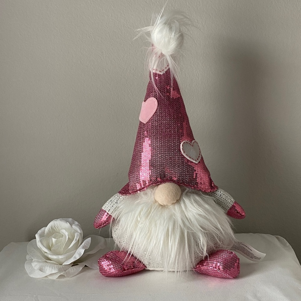 Valentine's Gnome With Hearts Pink Home Decoration Valentine's Day Decor